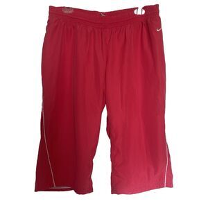 Vtg Nike The Athletic Department Womens Track Cropped Pants L Pink Lined Y2K 90s